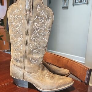 Twisted X Tan Leather Cowboy Boots